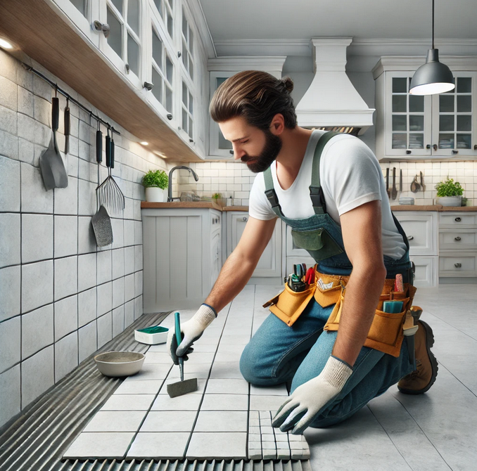 tiling and grouting
